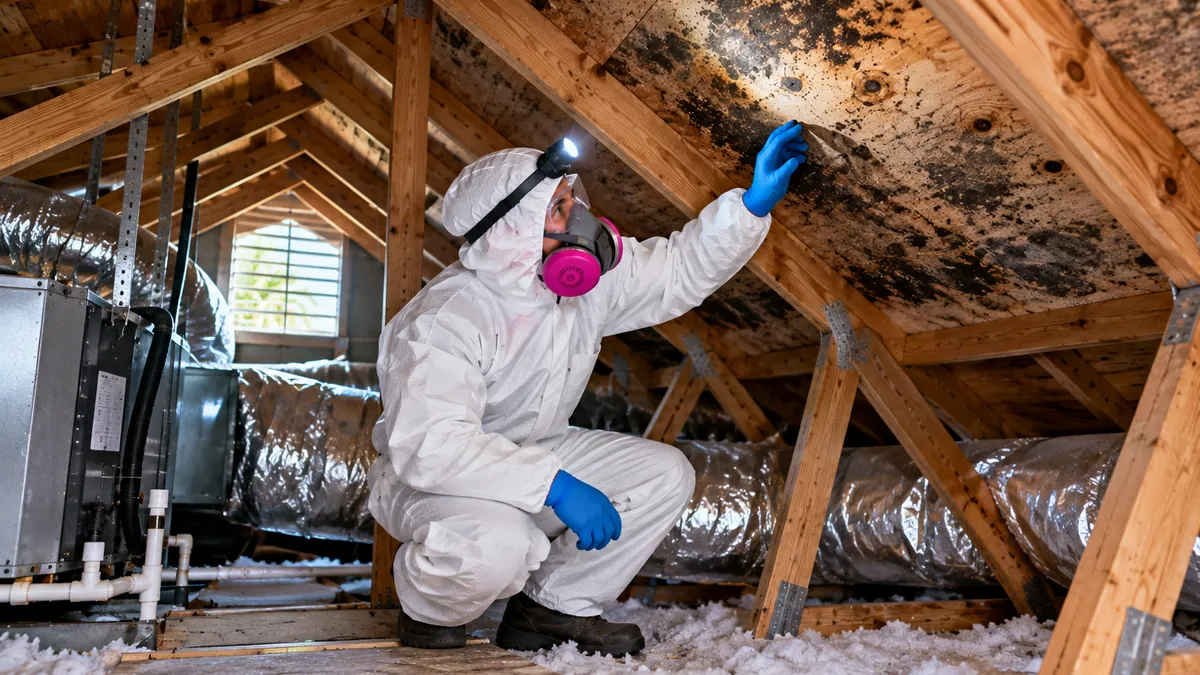 Attic Mold Removal in Manalapan